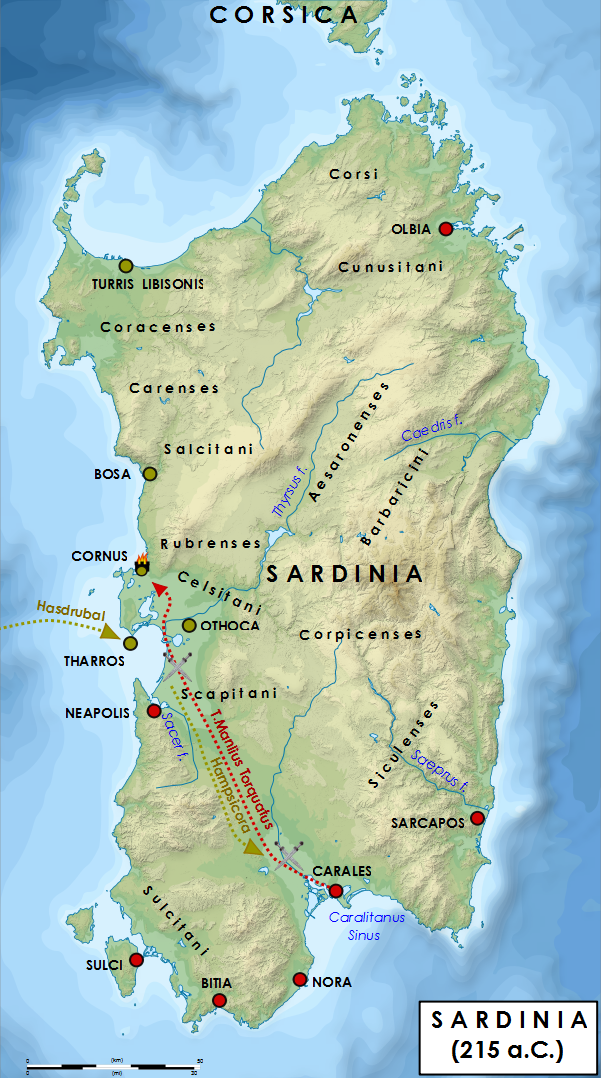 Wilipedia Sardinia 215 aC Ampsicora rivolta